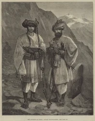 Der Vormarsch auf Kabul, afghanische Bergbewohner